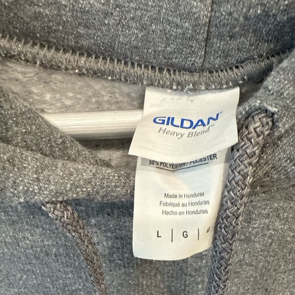 Las Vegas Graphic Hoodie Gray | Gildan Heavy Blend Size Large - Picture 3 of 4